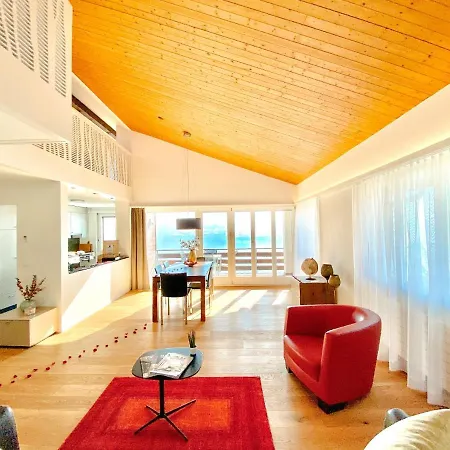 Panorama Boutique Apartment With Air Condition, Spa Entry In Solbadhotel Sigriswil Exterior photo