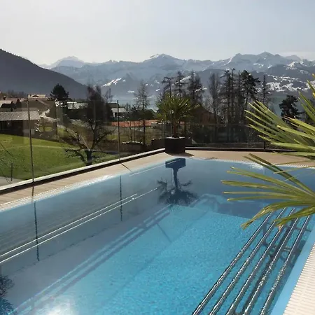 Panorama Boutique Apartment With Air Condition, Spa Entry In Solbadhotel Sigriswil Exterior photo