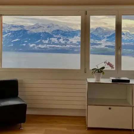 Panorama Boutique Apartment With Air Condition, Spa Entry In Solbadhotel Sigriswil Exterior photo