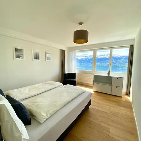 Panorama Boutique Apartment With Air Condition, Spa Entry In Solbadhotel Sigriswil Exterior photo